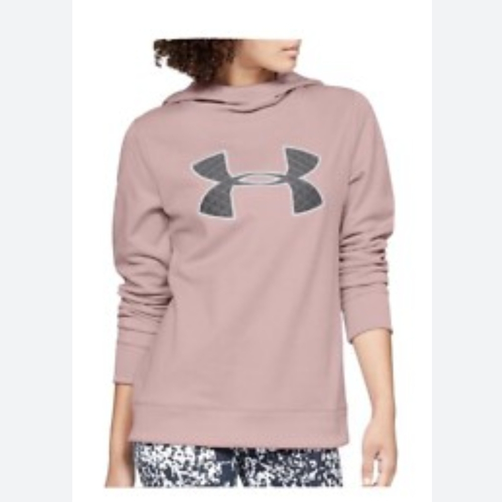 Under Armour Women's Pink Heathered Hoodie Sz M